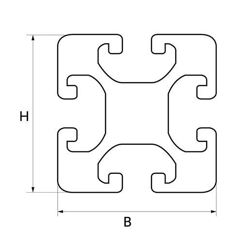 Конструкционный профиль 45x45